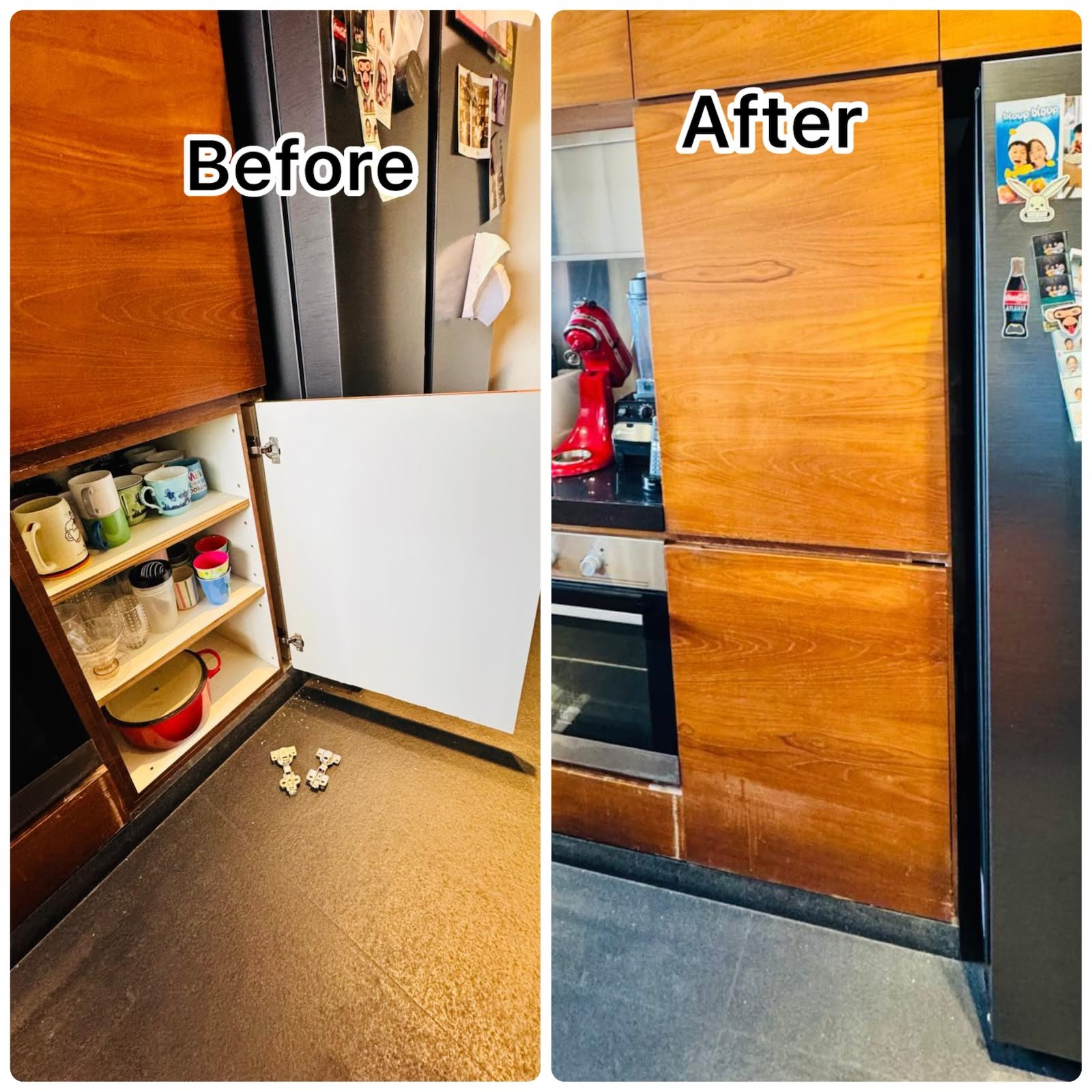 Kitchen Cabinet Door Hinge Repair & Replacement Service in Singapore